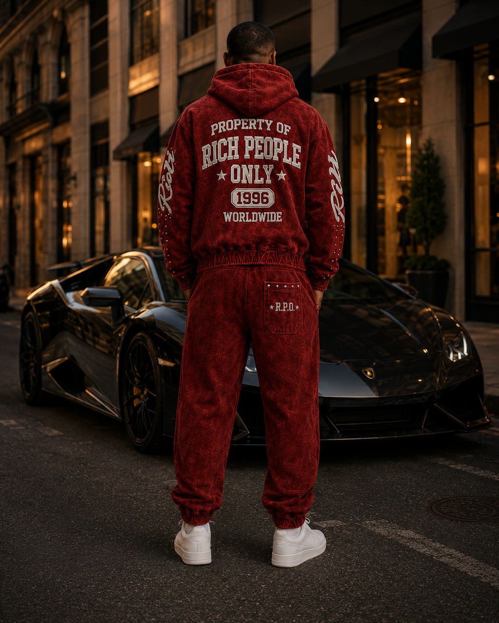 Rich People Only Premium Velour Tracksuit Set