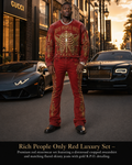 Rich People Only red Luxury Set