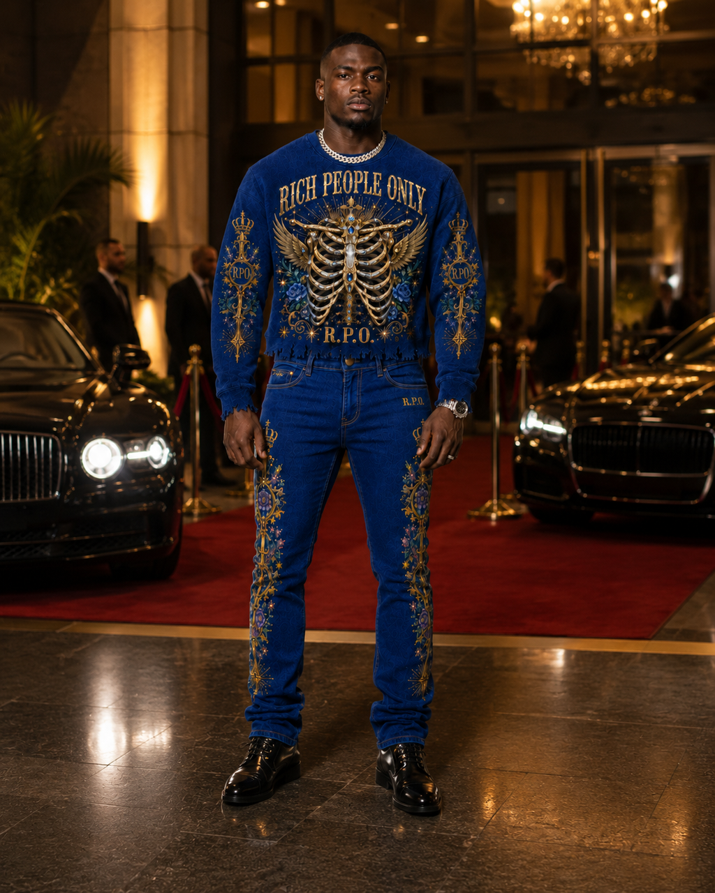 Rich People Only BLUE Luxury SET