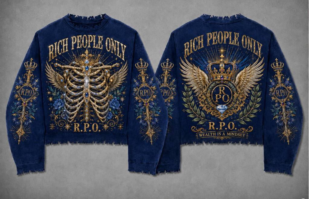 Rich People Only BLUE Luxury SET