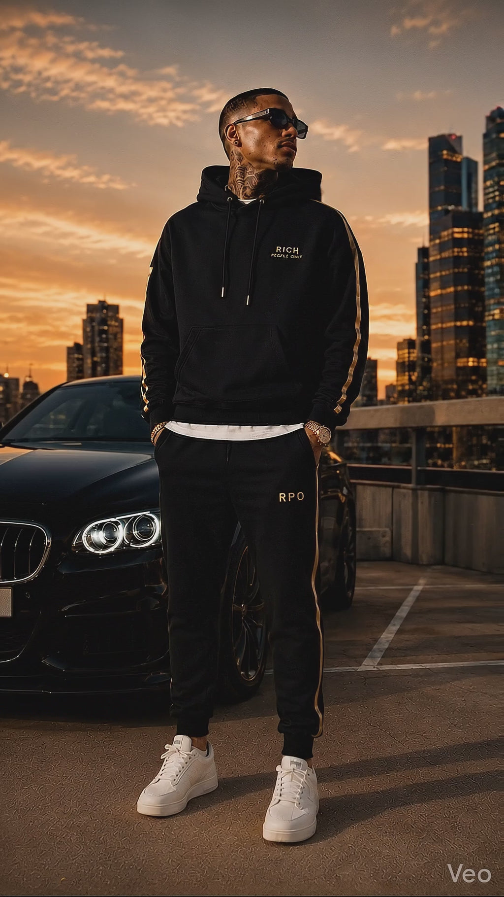 Rich People Only Signature Black Tracksuit